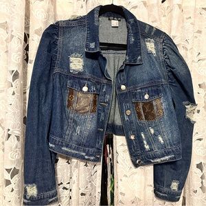 Designer Repurposed Jean Jacket